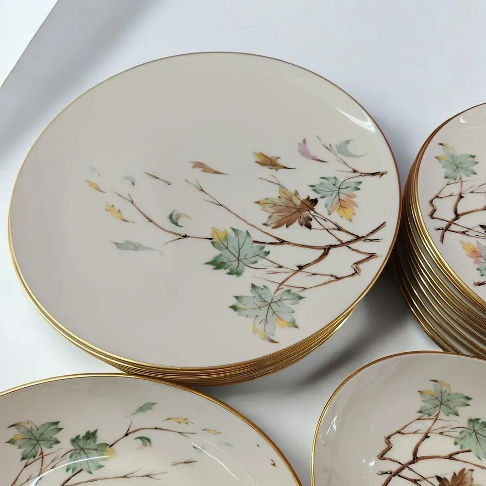 Lenox Westwind X-407 (2) Oval Serving Bowl (12)‎ Dinner Plates (12) Salad Plates